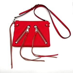 Rebecca Minkoff Moto Jon Crossbody Bag Dragon Fruit Red SP36EMOX18